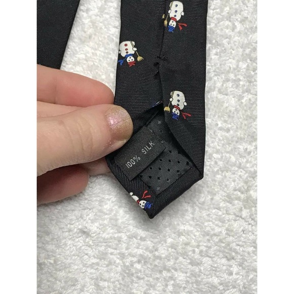 John Hill Executive Collection Snowman Christmas Novelty Tie Necktie - Picture 6 of 6